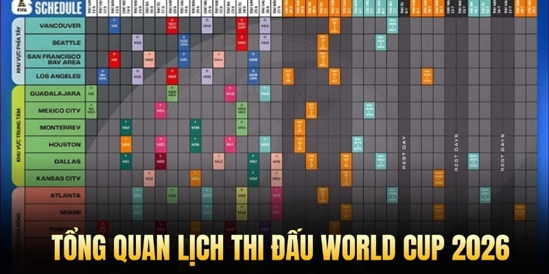 Tổng quan lịch thi đấu World Cup 2026